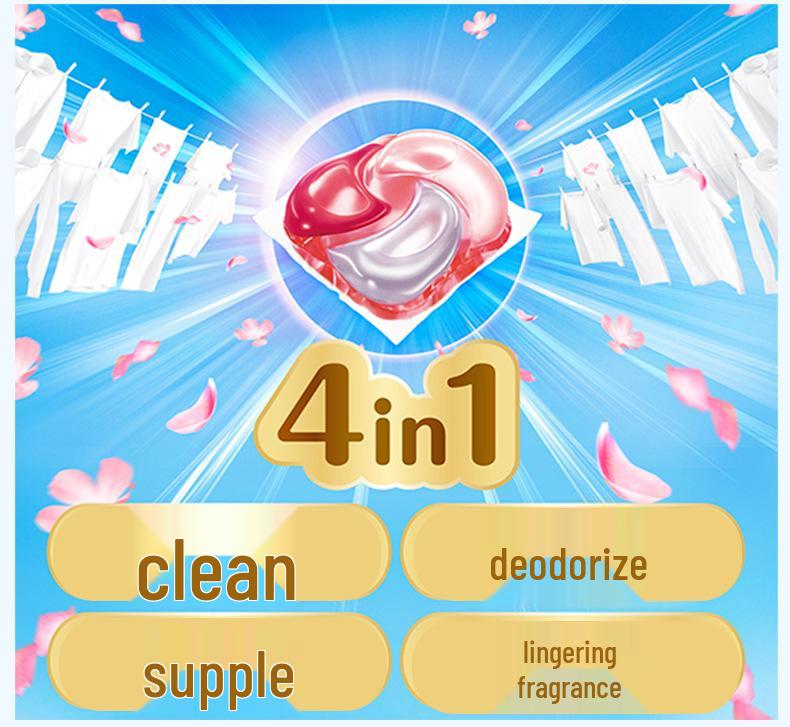Capsule Detersivo Giapponesi P&G con Rimozione Macchie, Ammorbidente e Profumo a Lunga Durata - 11 Capsule per Confezione