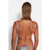 Neckholder-Bikinioberteil mit ethnischem Muster Tbess22bu0354