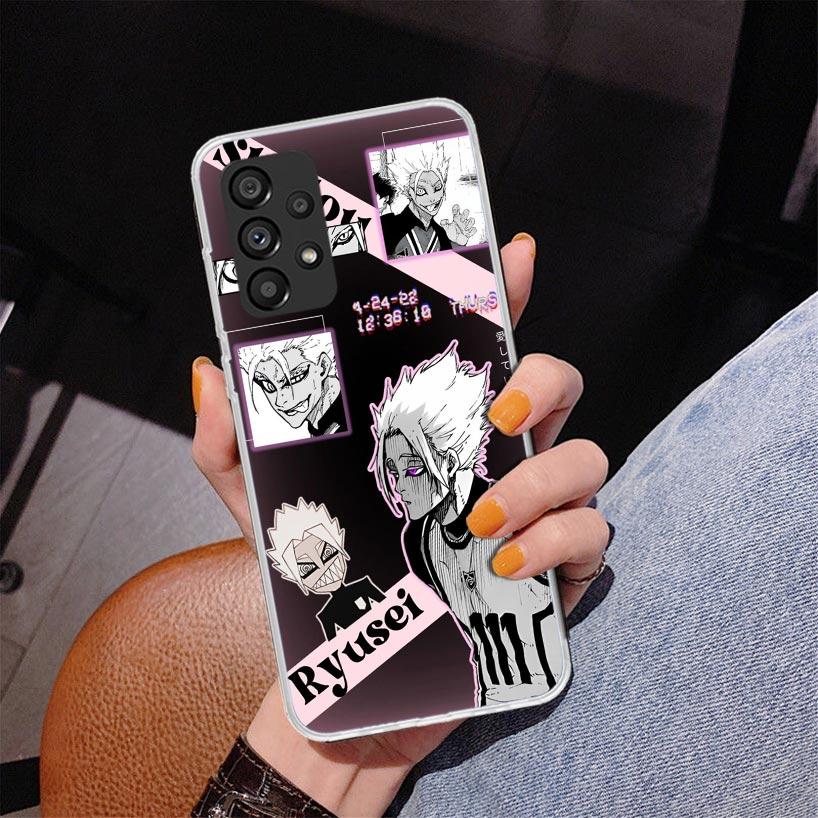 

Blue Lock Shidou Ryusei Phone Case For Samsung Galaxy A52 A32 A22 A12 A51 A31 A50S A30S A20S A10S Note 20 Ultra 10 Plus S10 A72 Samsung A10S