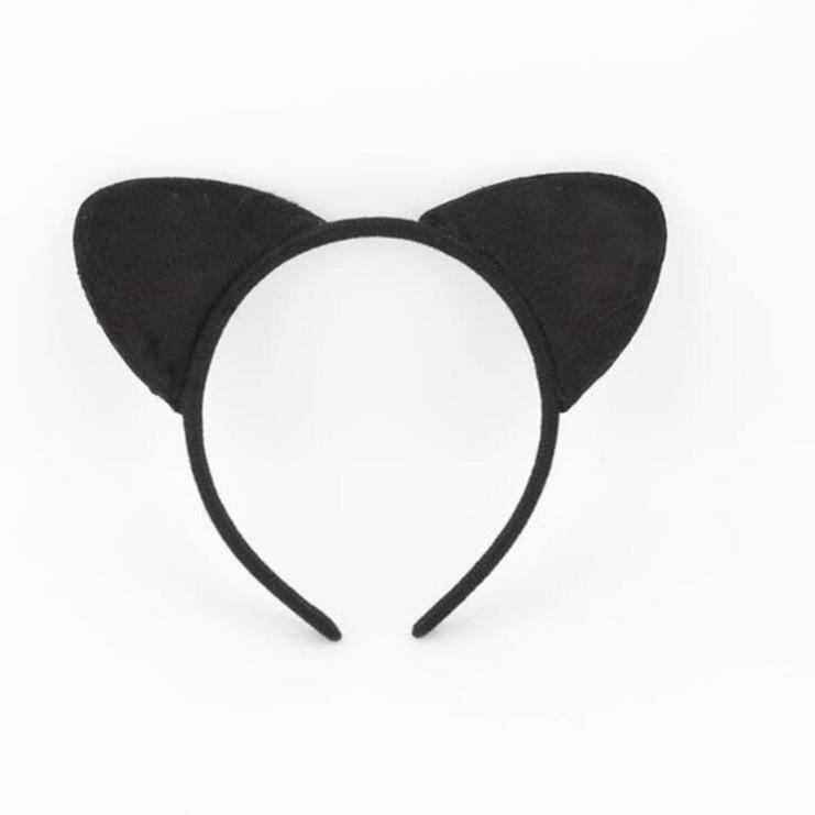 Sex-Accessoires Halloween-Party Maskerade Pussy Girl Kopfschmuck Schwarz Niedliche Pussy-Hasenohren Stirnband