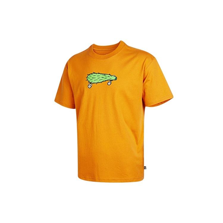 Men s Nike SB Cactus Printing Skateboard Round Neck Short Sleeve Yellow T-Shirt DN7294-738 M