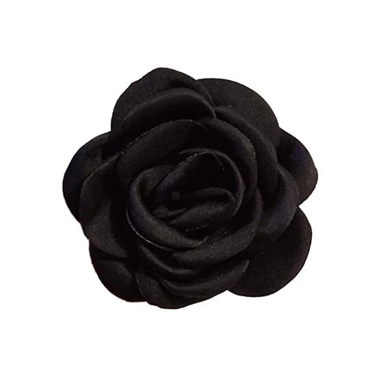 3D Brož s designem látkové květiny, klip na límec, květ kamélie, klopa, všestranné nošení, módní doplněk