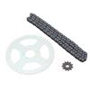T8F Front and Rear Sprocket Chain High Strength for 47cc 49cc Mini Dirt ATV Pocket Bikes Minimo