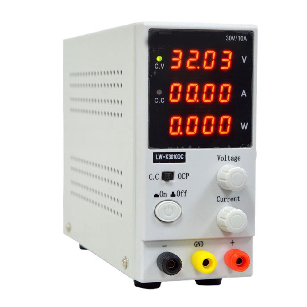 K3010DC Adjustable DC Power Supply, Voltage Regulator, 4-Digit Display Including Overcurrent And Short-circuit Protection