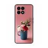 Für Huawei Honor X8A Hülle Mode Blume Weiches TPU Silikon Handyhülle Für Honor X8A HonorX8A Funda Stoßfeste Rückabdeckung Coque