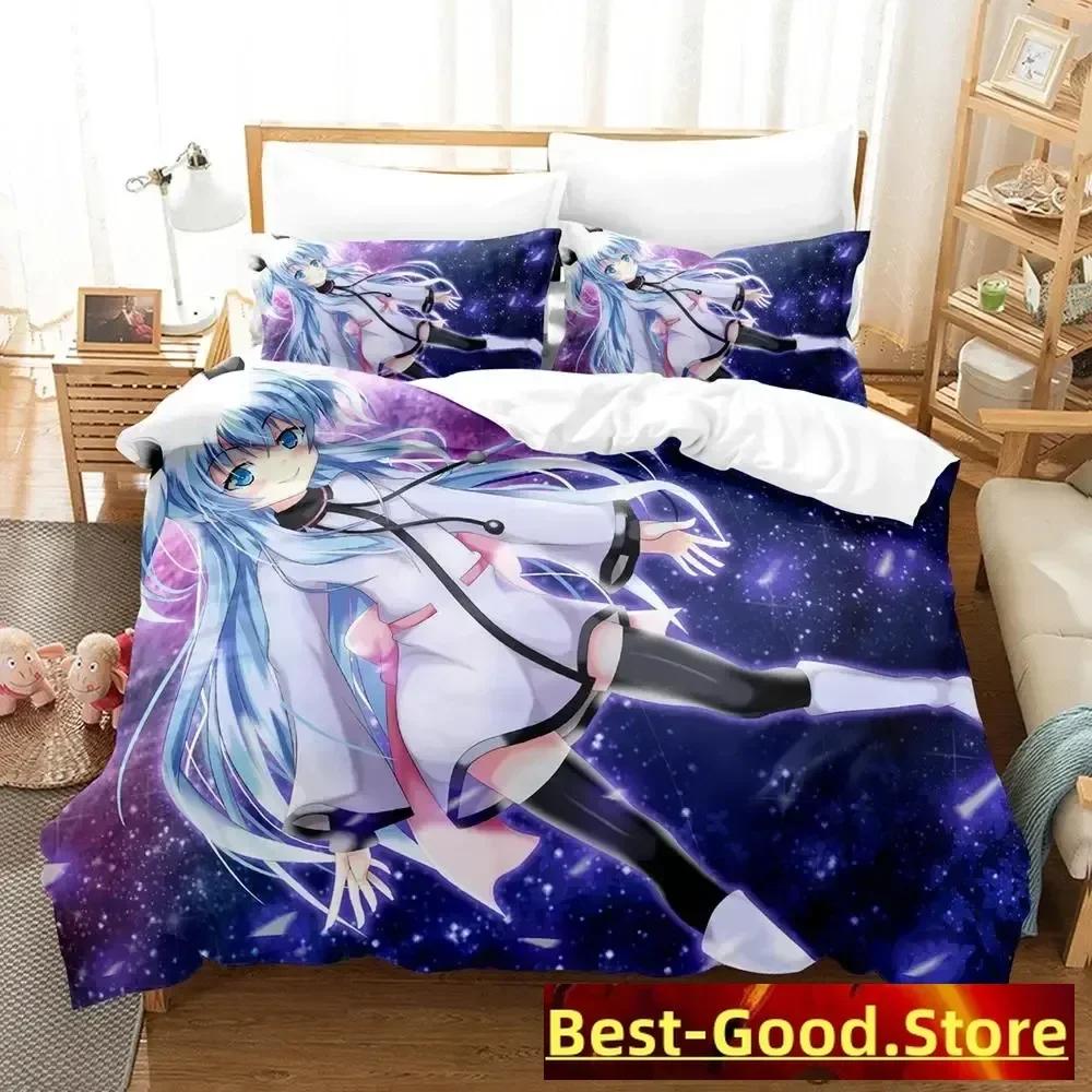 New Sora No Method Celestial Method Bedding Set Single Twin Full Queen King Size Bed Set Adult Kid Bedroom Duvetcover Sets Anime