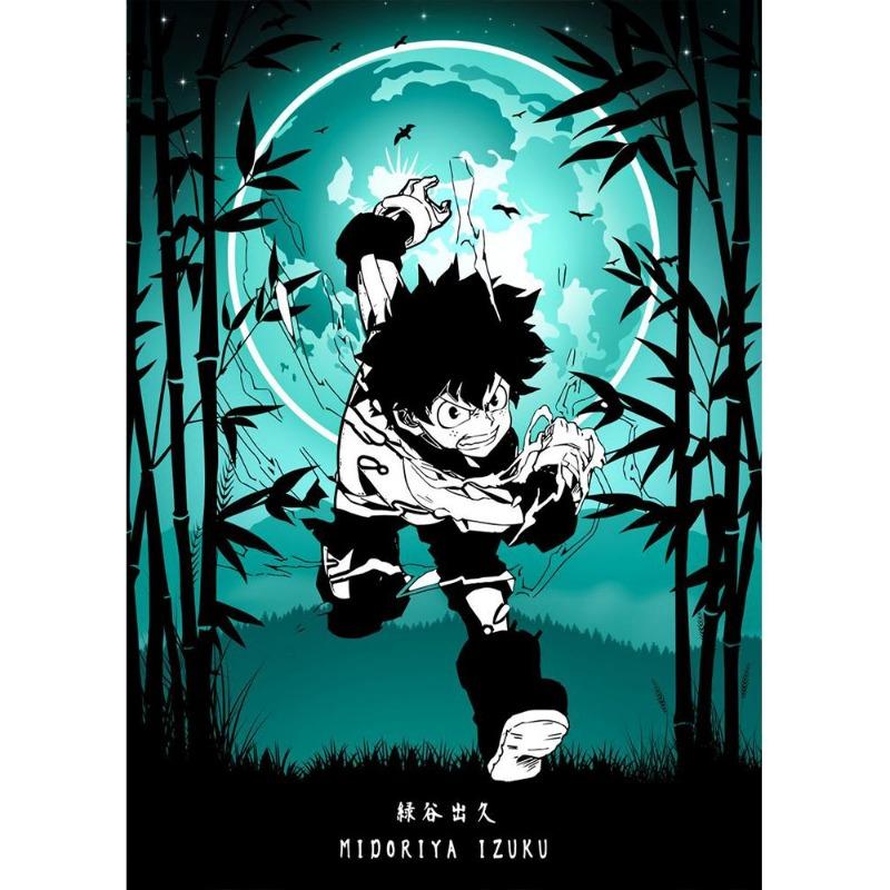 Japan Manga My Hero Academy Decu Poster Canvas Painting Bnha Midoriya Izuku Wall Painting for Living Room Decoration At Home