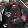 New American Style High Street Workwear Jacket for Men, Autumn Winter Casual Baseball Jacket, Trendy Retro Bomber Jacket for Couples