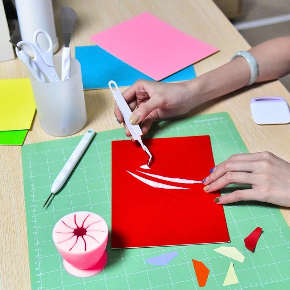 Scrapbooking Schaber Entgitterer Bastel Grundausstattung DIY Werkzeuge Vinyl Starter Werkzeuge Vinyl Entgitterwerkzeuge