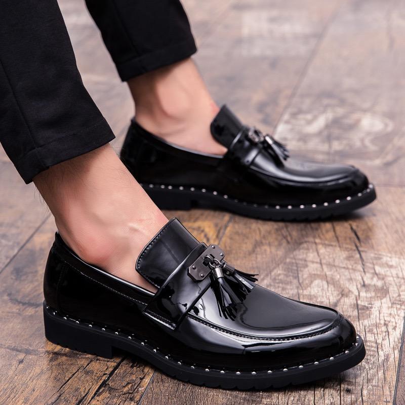 Men's Loafers Luxury Brand Casual Leather Shoes Business Dress Shoes for Men Designer Pointe Party Shoes Classic Slip on Loafers