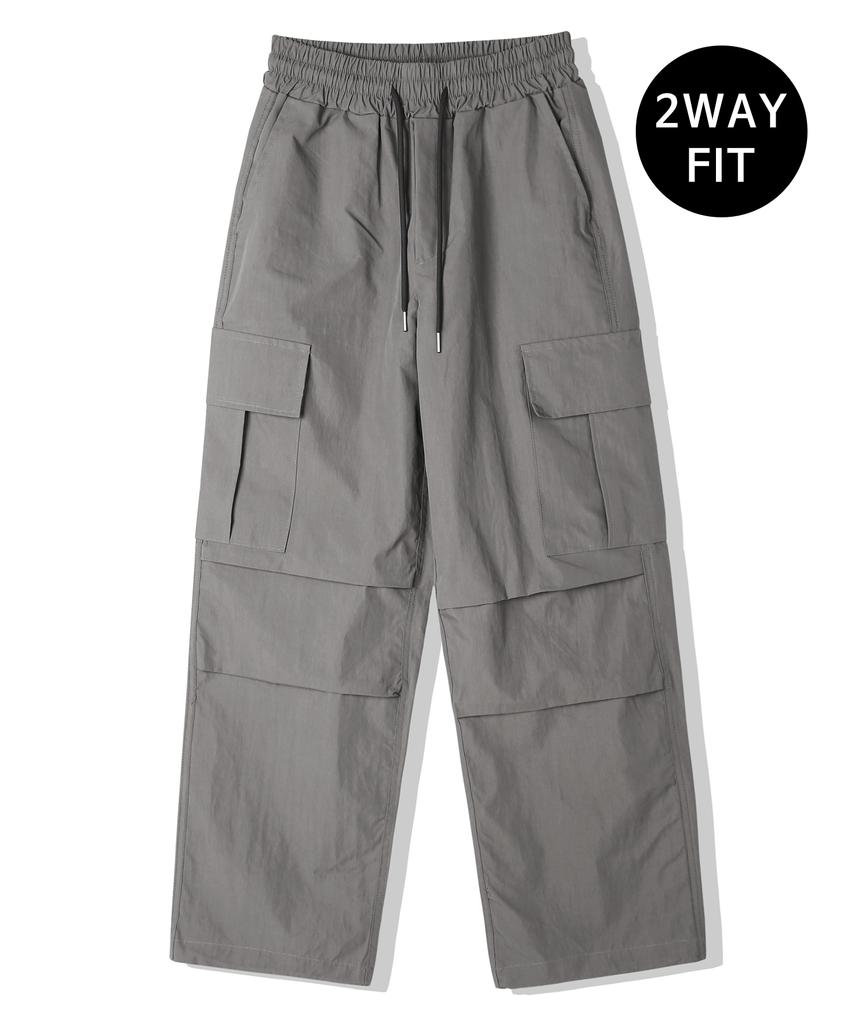 KND M-65 Nylon Field Cargo 2-Way Pants Grey