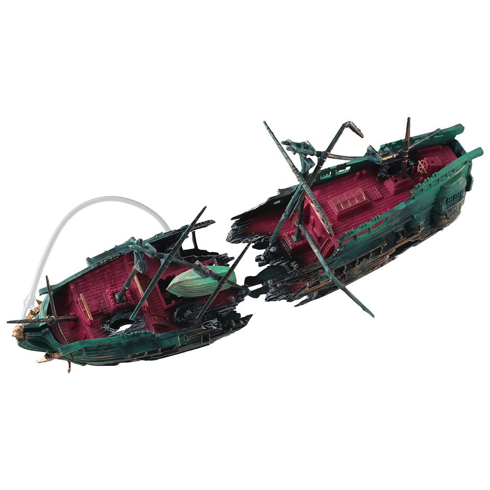 Decorazioni Acquario Nave Affondata Relitto Nave Accessori Nave Regalo Ornamento Acquario