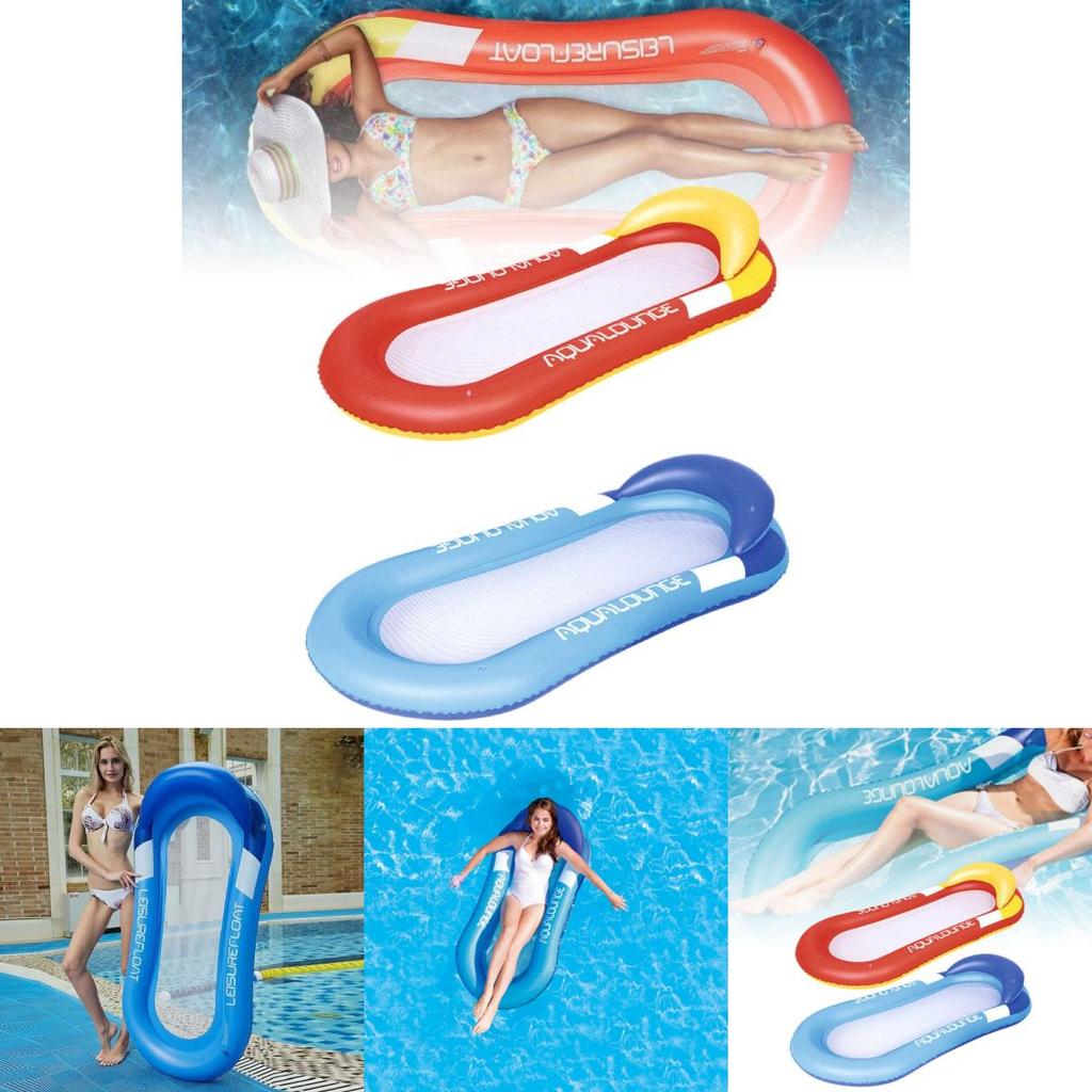 Wholesale Inflatable Floating Lounge Bed With Backrest Comfortable Adult Pool Sofa