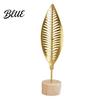 Ginkgo Leaf Sculpture Golden Statue Anti-Rust Anti-Oxidation Decorative Art Iron Premium Piece