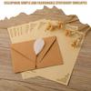 Pack Of 20 A 5 Size Texture Envelope Set In Earth Tone Classical Styles Perfect For Wedding Invitations & Greeting Card