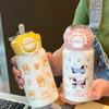 Cute 500ML Vacuum Cup Insulation Or Cooling High-Capacity Insulated Cup Thermal Mug for Student Children Straw Cup Gift