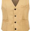 Einfache Einfarbige Männer Anzug Weste Slim Fit V-ausschnitt Ärmellose Einreiher Freizeit Party Bar Bankett Kleid Weste Arbeitskleidung