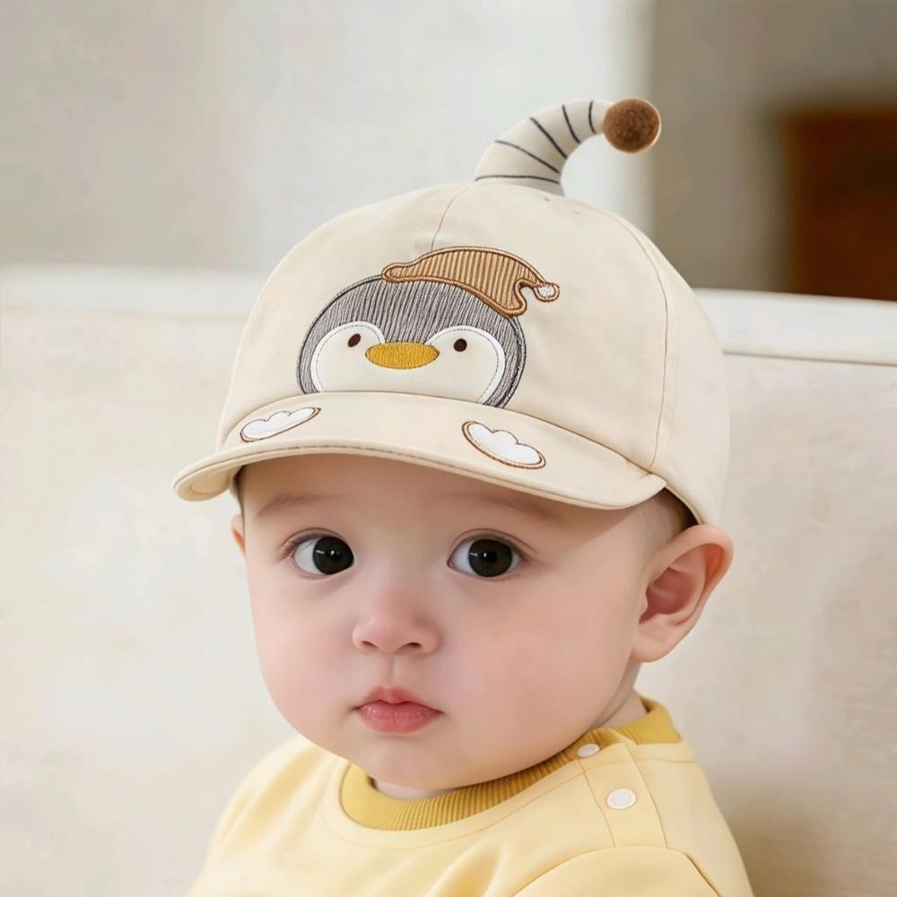 Adjustable Sun Visors Cartoon Penguin Peaked Hat Cute Baseball Cap for Spring Summer