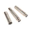 HOT 1Pc 3Pin XLR Female To Female SIM Card Audio Microphone Mic Adapter Connector XLR Male To Male XLR Male To Female Connectors