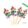 1Pc Cross Rainbow Hand Ring Colorful Ring Colorful Cross Ring Baby And Child Bell Puzzle And Early Education Toys