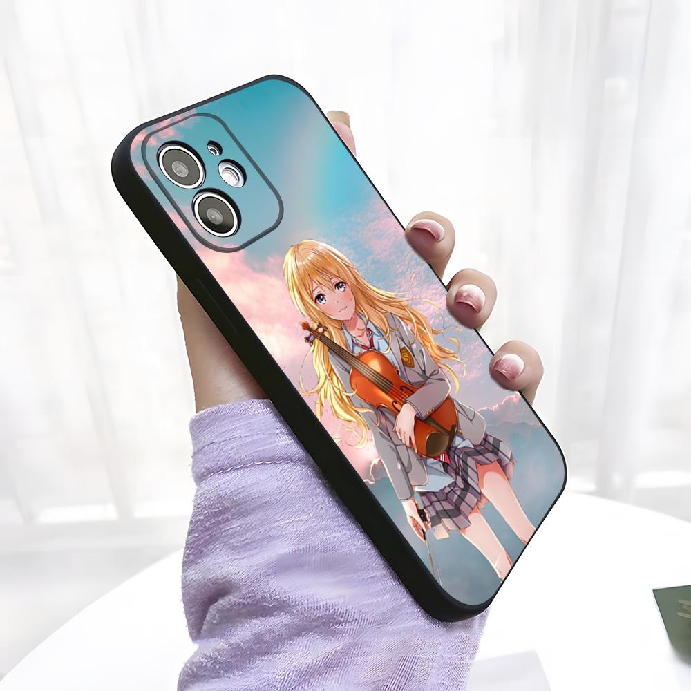 Anime Y-Your Lie In April Phone Case For IPhone 17 Pro Max 15 Pro 16 14 Plus 12 13 Mini 11 Pro Shockproof Soft Cover