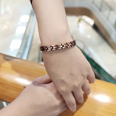 Ikuinen Kupfer Magnetische Armbänder für Frauen Männer Vintage Reinem Kupfer Magnet Gesundheit Armbänder Frauen Kette Marke Armbänder Femme