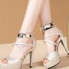 2026 Fashion Waterproof Platform Hollow Fish Mouth Shoes Summer Versatile Fashion High Heels