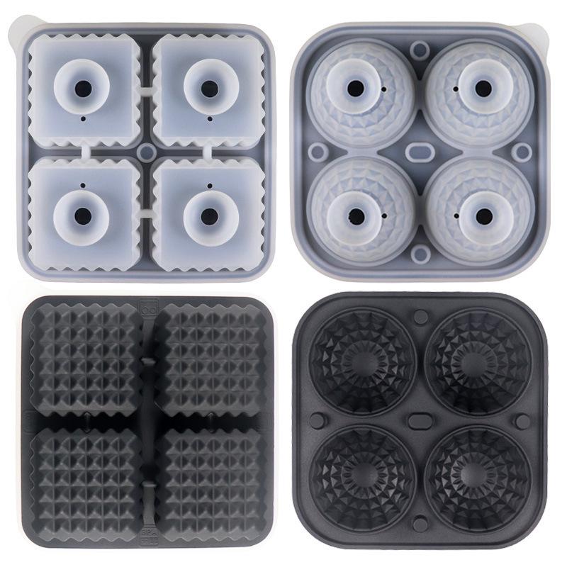 Silicone Ice Hockey Mold - Hand Grenade and Rhombic Ice Stick for Whiskey