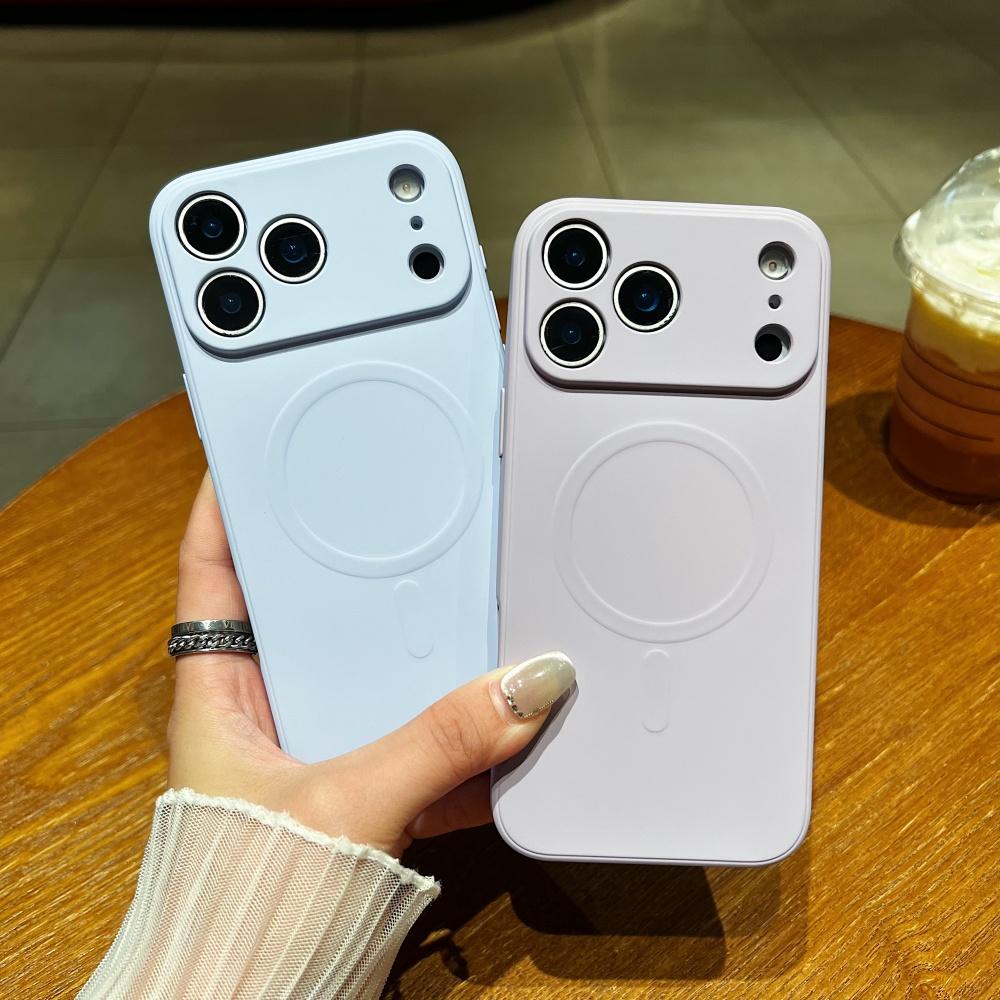 Μαλακή Υγρή Σιλικόνη για Θήκη για Για Iphone 17 16 1 14 Pro Max 17 Air 12 13 Μαγνητική Μονόχρωμη Ματ Λεπτό Κάλυμμα