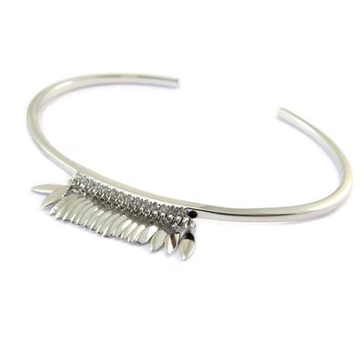 [P4379] - Open Silver Bracelet 'Navajos' Silver-white (rhodium-plated)