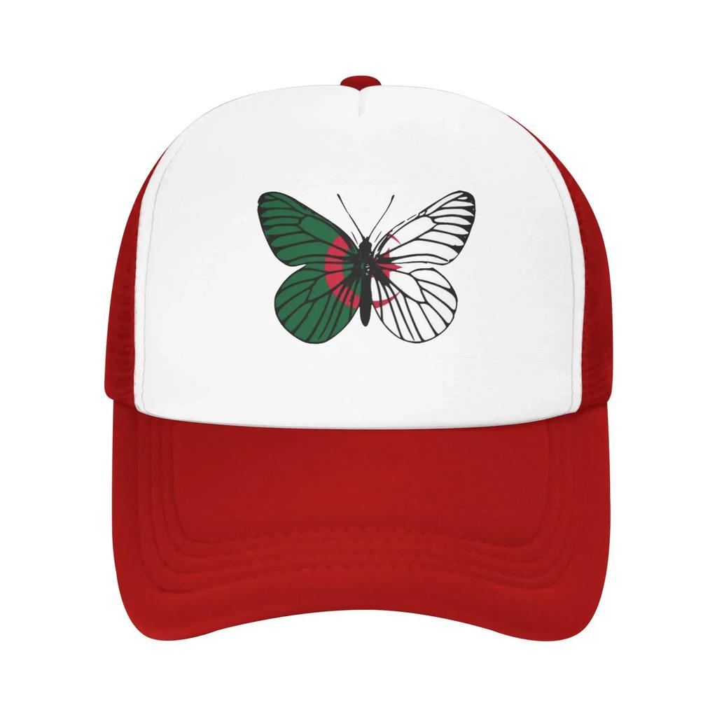 Pride Algeria Butterfly Flag Custom Mesh Baseball Caps For Mens  Camping Female Beach Dad Hat Snapback Cap