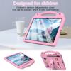 For Samsung Galaxy Tab S10 FE+ Case Kids Cartoon Patterns Hand Grip Kickstand Tablet EVA Cover
