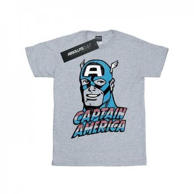 Captain America Distressed-T-Shirt für Herren
