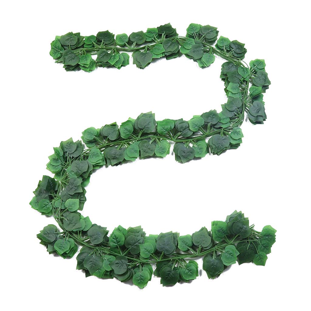 Versatile Ivy Leaf Garland Silk+Plastic Material Fake Vines for Swings, Balconies, and Wall Hangings