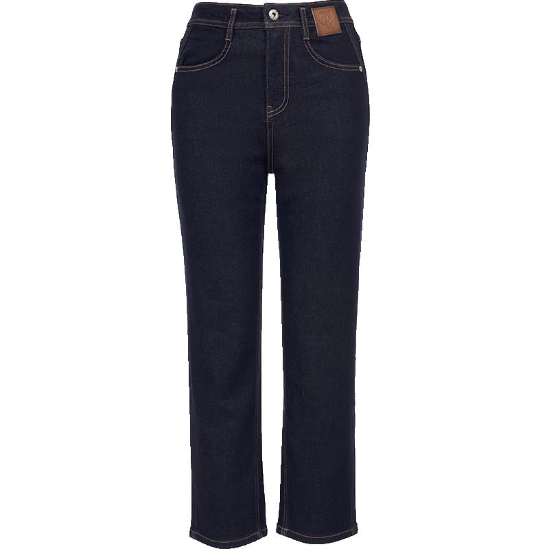 ONLY Women s High Waist Slim Straight Cropped Jeans S