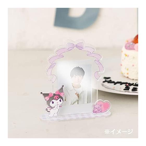 Sanrio Kuromi Cheki Stand (Enjoy Idol) 950220 Acrylic Stand with Heart-Shaped Hole On Back Frame