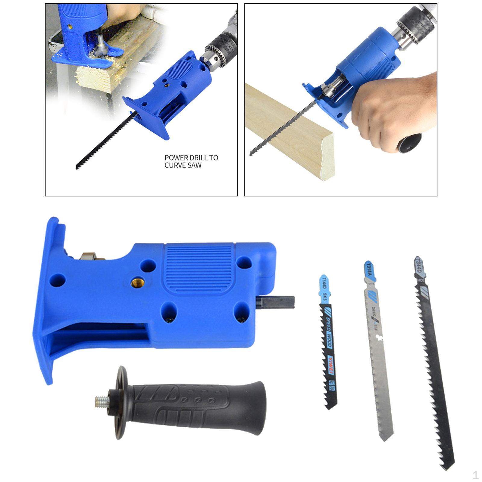 

Parts, Portable Reciprocating Adapter Set Changed Electric Drill Into Tools синій