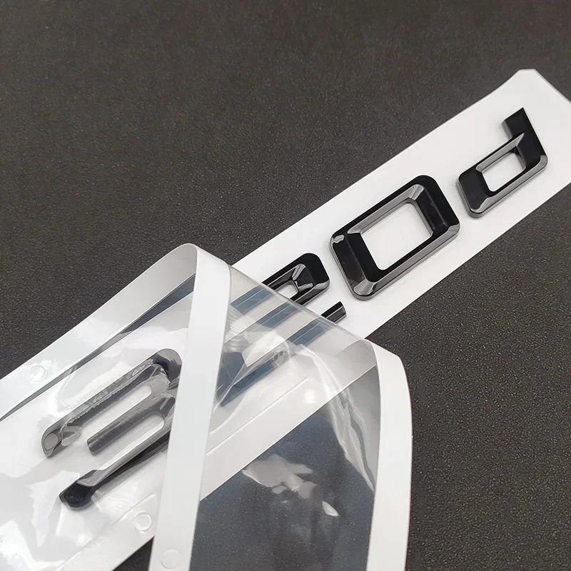 3D Glossy Black Car Rear Trunk Letters Stickers For BMW E46 E36 G20 E90 F30 E92 316d 318d 320d 325d 330d Emblem Logo Accessories