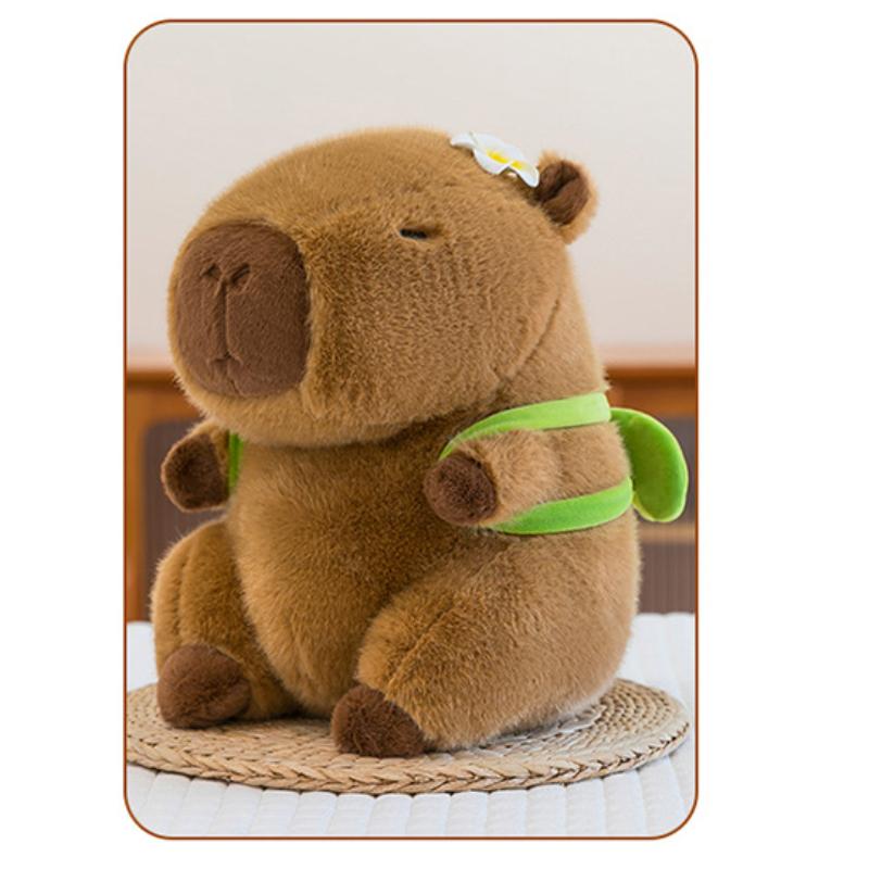 

With Swimming Capybara Ring Coconut Tree Plush Toy For Childrens Decor Bedroom Coconut Tree,25cm