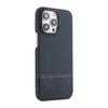 Patchwork Faux Leather Anti-Slip Phone Case for Apple 17 Pro Max/16/15/14 Pro/13/12, Trendy Half-Covered Hard Design