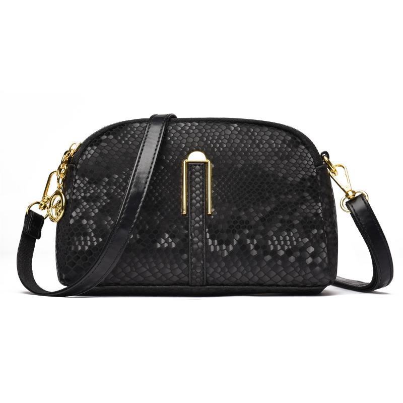 Casual Shell Bag with Multiple Pockets and Large Capacity PU Women's Bag Simple Single-shoulder Crossbody Bag