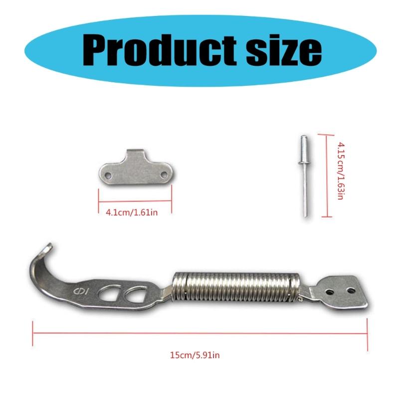 Bonnet Springs Fastener Clips Car Hood Spring Pin Kit Hood Pin Lock Kit Automotive Clip Car Hood Clips
