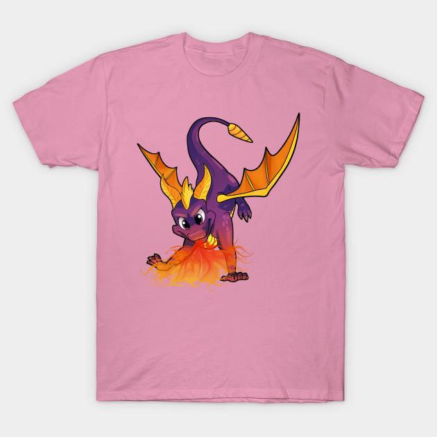 T Shirt Women Spyro Fire Harajuku Print Kawaii Tshirt Summer Short Sleeve Female T-Shirt Top Tee