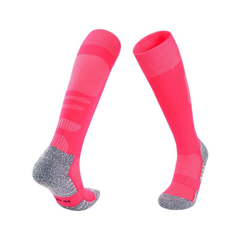 Cross-Border Mid-Calf Non-Slip Football Training Socks for Adults and Children, Thickened Towel Bottom.