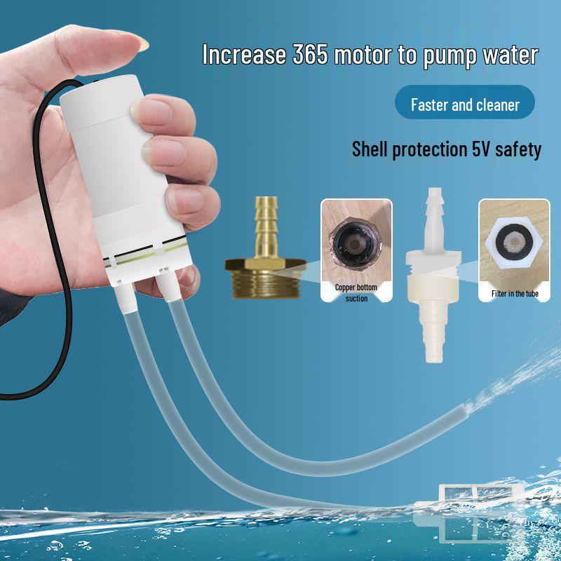 Kompaktiškas elektrinis vandens siurblys: Nešiojamas savisiurbis mini siurblys buitiniam naudojimui - Nemokamas pristatymas
