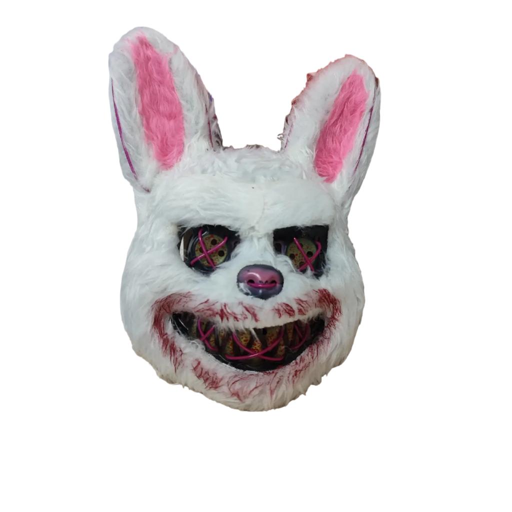 Halloween Luminous Mask Black Bear Brown Bear Cos Props LED Dance Party Scary Mask