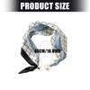 Office Ready Magnetic Neck Scarf for Women, Printed Smooth Scarflette with Clasp Closure for Daily Outfit Wear