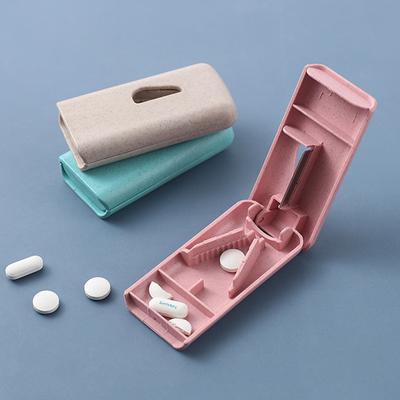 1pc Mini przydatny przenośny uchwyt na pigułki medyczne przecinarka do tabletek Splitter pojemnik na pigułki pudełko do przechowywania przegródka na tabletkę