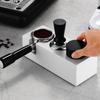 Non Slip Coffee Tamping Station 51/53/58mm Rectangular Coffee Portafilter Stand Adjustable Height Coffee Distributor Bracket