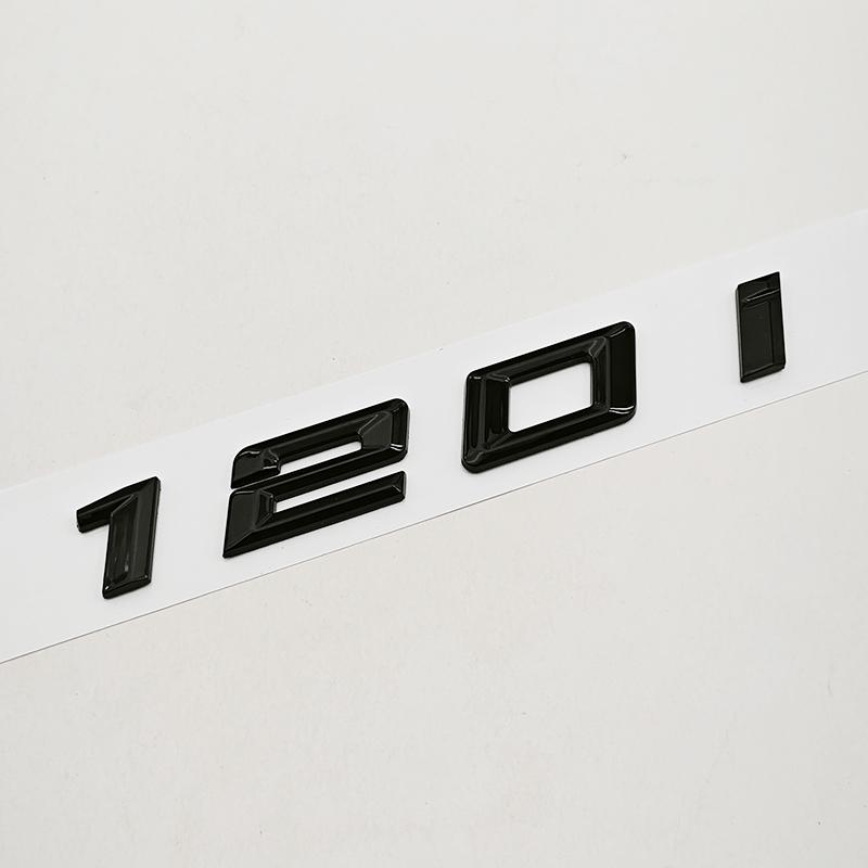 

NEW 3D ABS Car Letters Logo 118i 120i 125i Rear Trunk Badge Emblem Sticker For BMW 1 Series 118i 120i 125i F40 Tail Marking